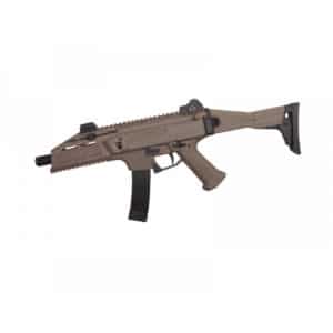 La réplique tan du scorpion evo 3 airsoft