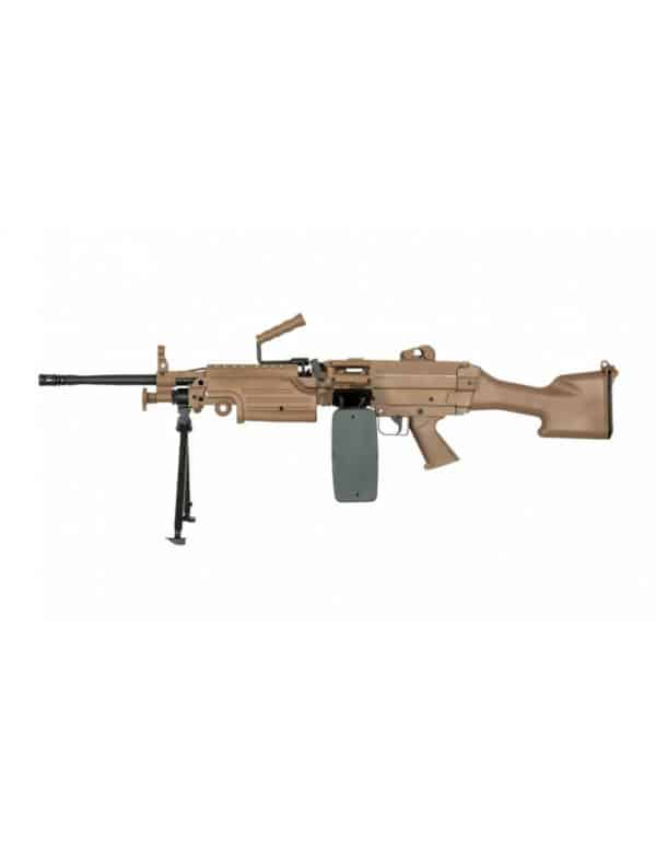 réplique mitrailleuse m249 tan airsoft