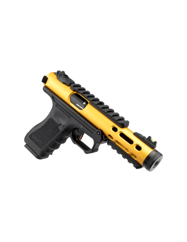 réplique pistolet we airsoft noir et gold